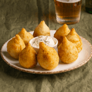 Coxinhas de Pollo de 20 g, presentados en empaque de 1 Kg